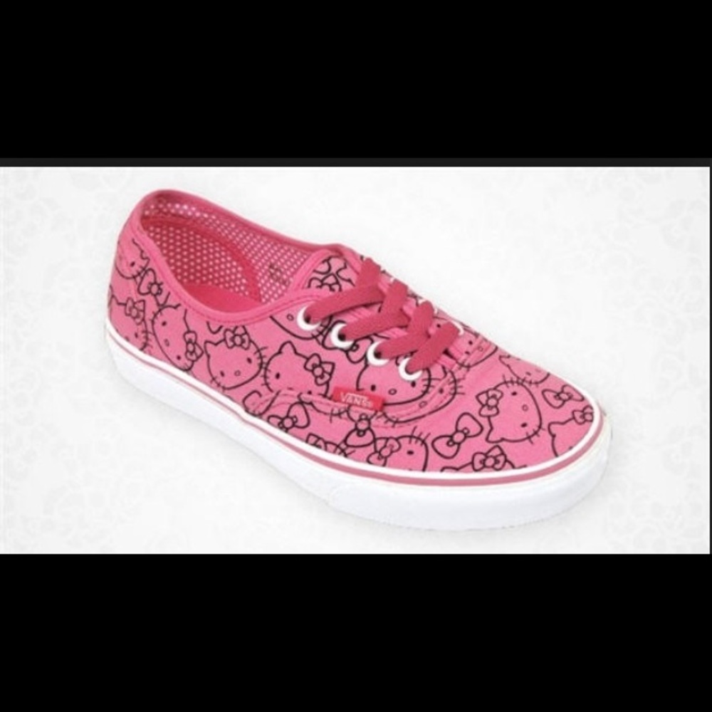 Authentic Hello kitty vans classic pink 7.5 women’s RARE